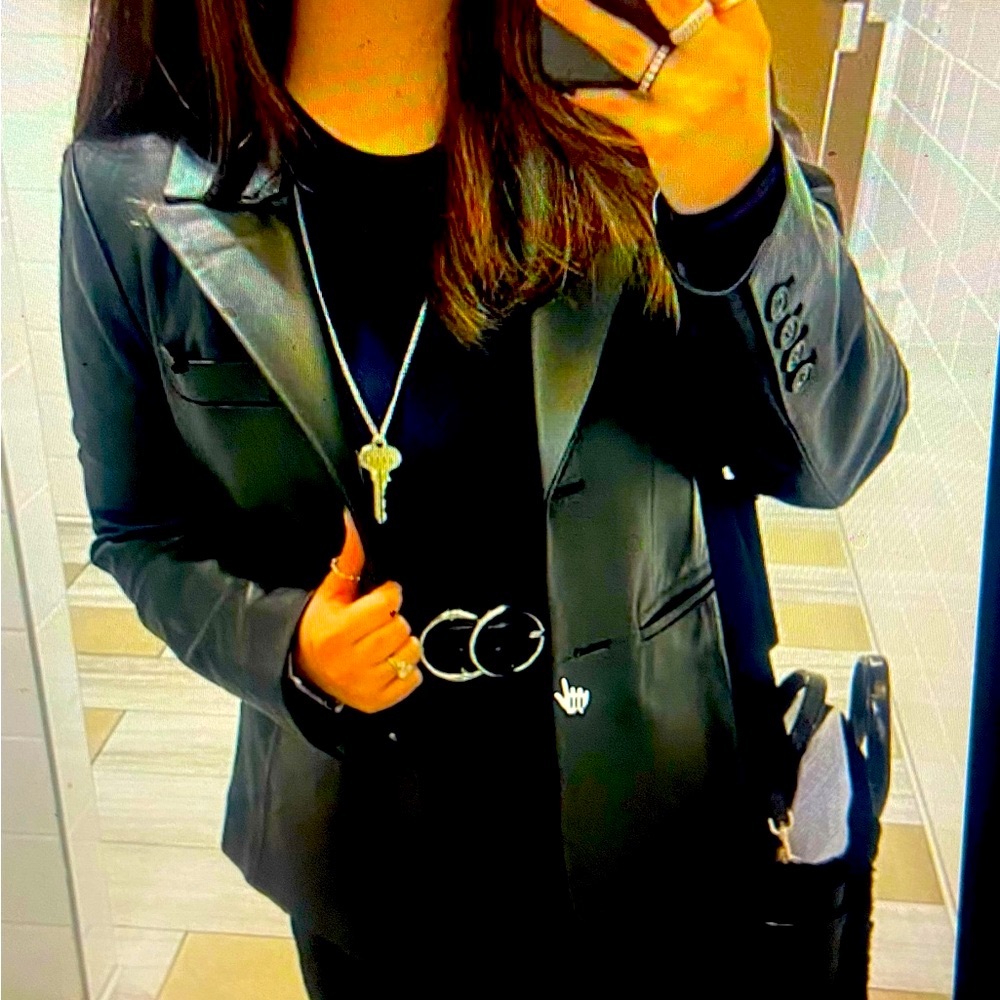 Lamb genuin leather blazer